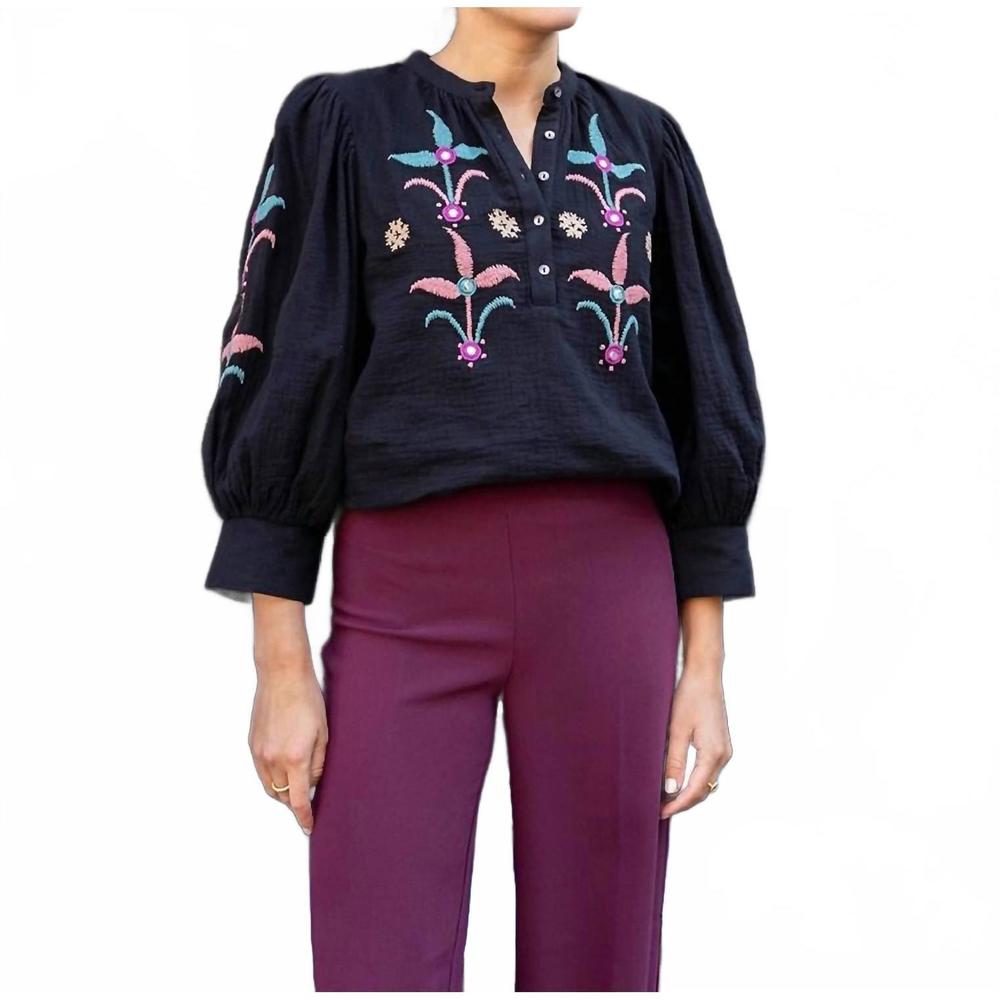 NEW ANTIK BATIK rafi blouse in black